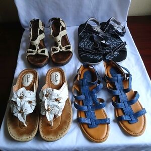 Comfort Sandals Lot of 4 Size 7M